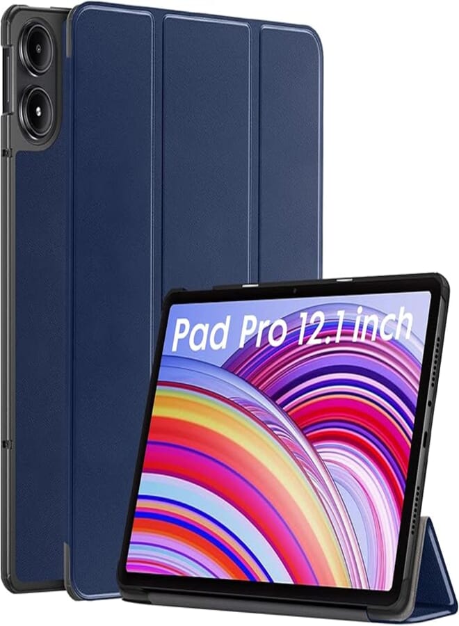 Robustrion Cover for Redmi Pad Pro 12.1 Cover Case, Trifold Flip Cover for Redmi Pad Pro 5G Tablet 12.1 inch [ Auto Sleep Wake Support] - Navy